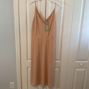 H&M Nude Midi Dress Size XL NWT